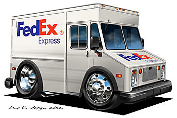 FedEx truck illustration